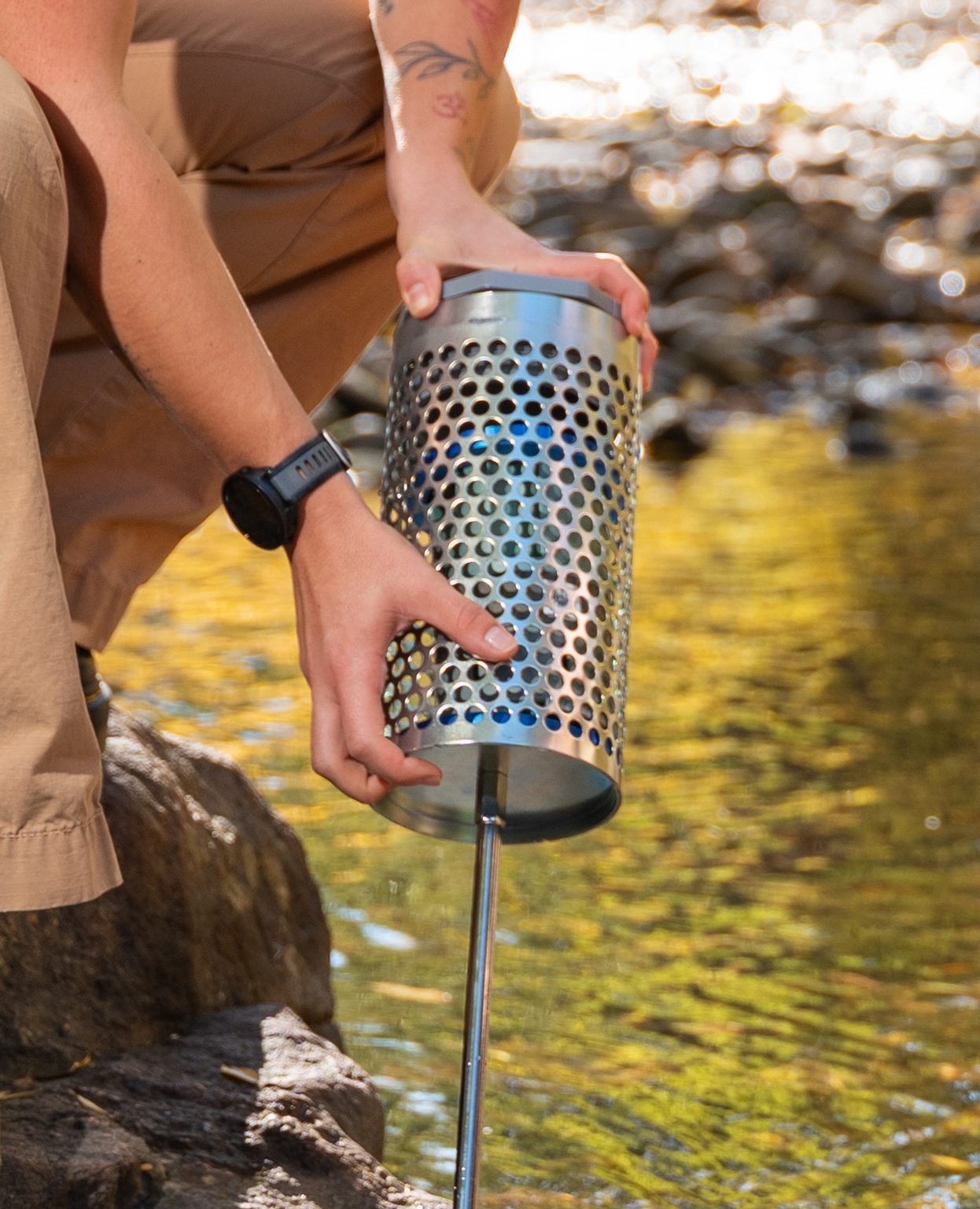 Lume protective cage for open water deployment
